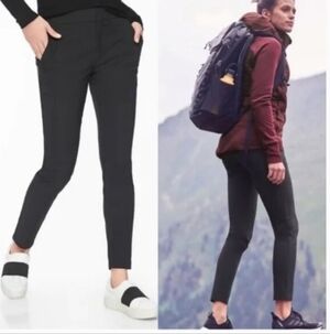 Athleta Wander Stash Skinny Pants Black Size 2 Workout hiking camping outdoors